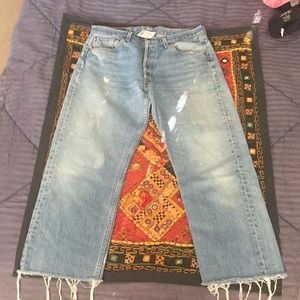 Levi's 501 High rise cropped/ urban renewal